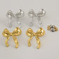 Bow Knot Stud Earrings [304 Stainless Steel]