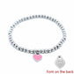 Heart Shape Beaded Bracelet [Stainless Steel,18K Gold Plated]