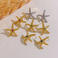 Starfish Earrings [304 Stainless Steel,14K Gold Plated]