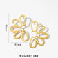 Artistic Flower Hollow Earrings [316 Stainless Steel,16K Gold Plated]