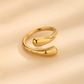 Irregular Ring [304 Stainless Steel 18K Gold Plated]