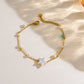 Tropical Pentagram/Heart Shape Freshwater Pearl Shell  Bracelets [Stainless Steel, 18K Gold Plated]