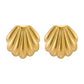 Mix Desgns Bow Knot Shell Earrings [316 Stainless Steel,18K Gold Plated]