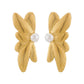 Pearl Wings Earrings [316 Stainless Steel]