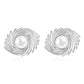 Swirl Artificial Pearls Earrings [304 Stainless Steel]