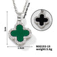 Four Leaf Clover Zircon Necklace [304 Stainless Steel,Copper]