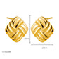 Mix Designs Earrings [304 Stainless Steel,18K Gold Plated]