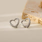 Cute Heart Shape Earrings [304 Stainless Steel,18K Gold Plated]