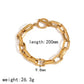 Thick Chain Bracelets [304 Stainless Steel, 18K Gold Plated]