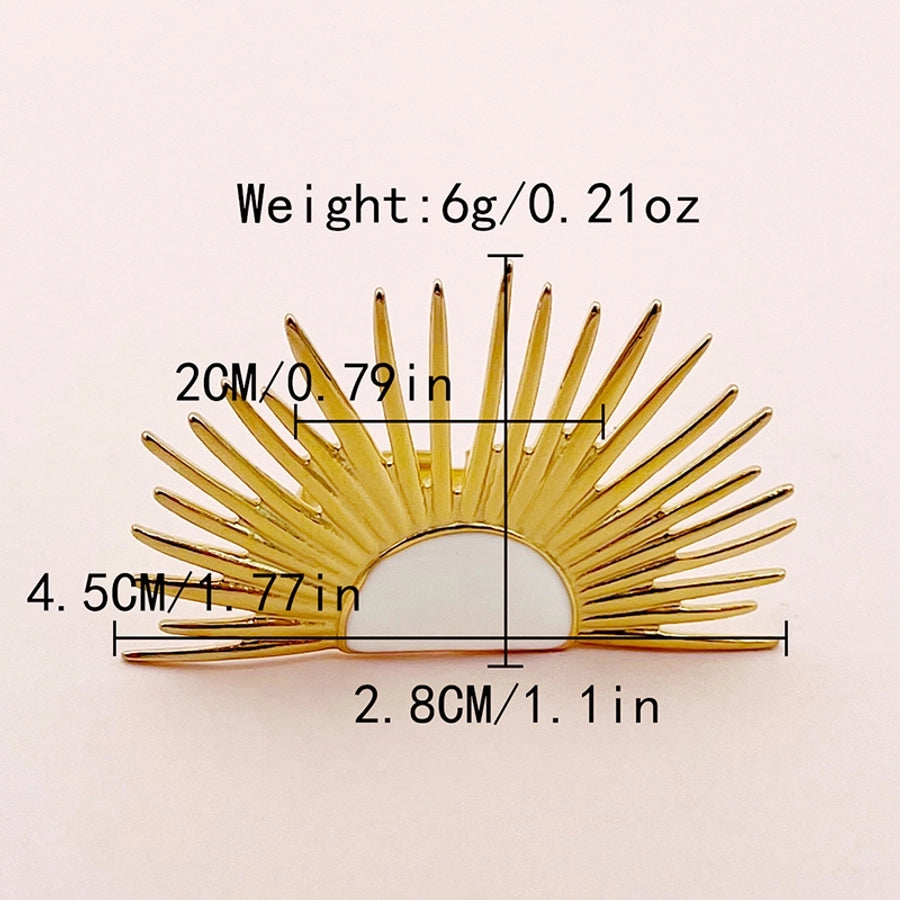 Vintage -Stil übertriebener Schmelzring [304 Edelstahl 14K Gold plattiert]