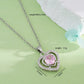 Heart Shape Zircon Pendant Necklace Necklace [304 Stainless Steel,Copper]