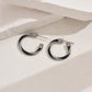 C Shape Twist Earrings [201 Stainless Steel]