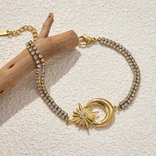 Star Moon Bracelet [nerezová ocel]