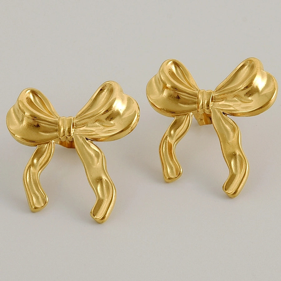 Bow Knot Stud øreringe [304 rustfrit stål]