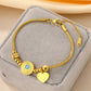 Sun/Heart/Butterfly Turquoise Bracelets [304 Stainless Steel,18K Gold Plated]