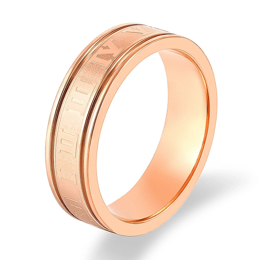 Roman Style Numeral Ring [304 Stainless Steel 18K Gold Plated]