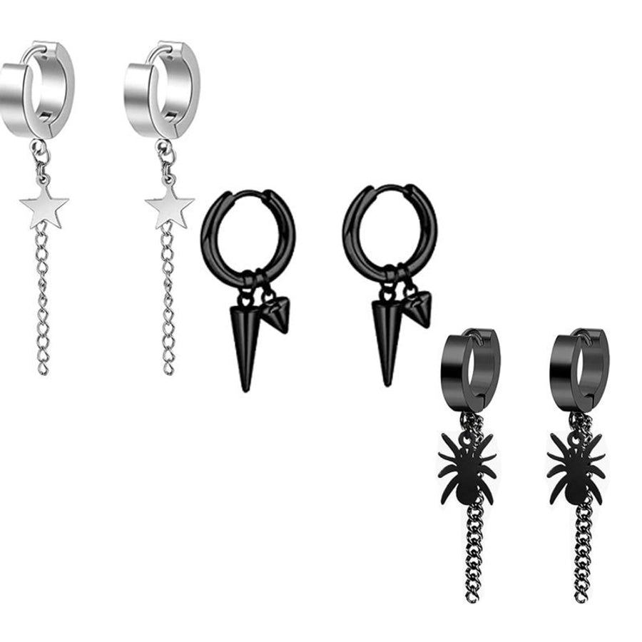 Sets of Drop Earrings [ Stainless Steel]