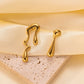 Asymmetric Water Drop Earrings [Stainless Steel, 18K Gold Plated]