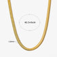 Snake Chain Bracelet/Necklace [304 Stainless Steel,16K Gold Plated]