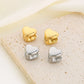 Heart Shape Stud Earrings [304 Stainless Steel,18K Gold Plated]