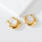 Geometric Hoop Earrings [316 Stainless Steel,18K Gold Plated]