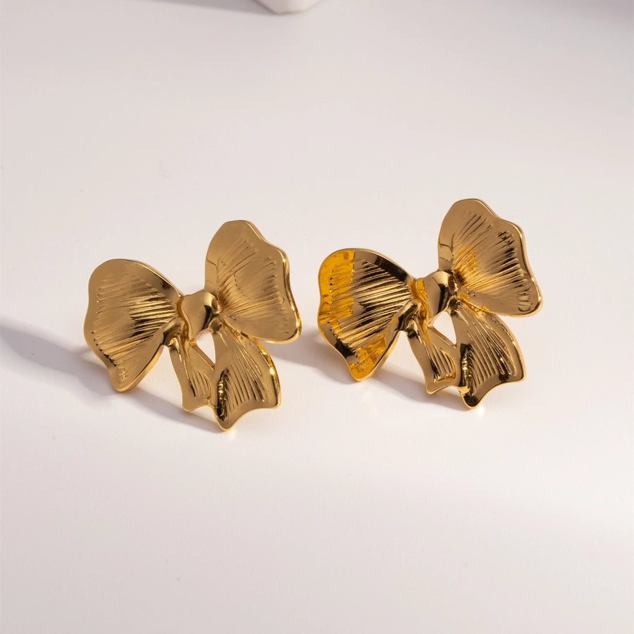 Mix Designs Earrings [304 Stainless Steel,18K Gold Plated]