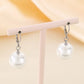 Round Oval Pearl Earrings [304 Stainless Steel]