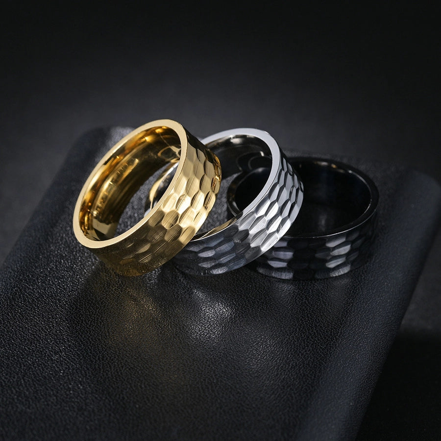 Fashion Solid Color Ring [304 Stainless Steel]