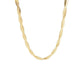 Twisted Chain Bracelet/Necklace [304 Stainless Steel,18K Gold Plated]