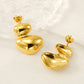 Irregular Earrings [304 Stainless Steel,18K Gold Plated]