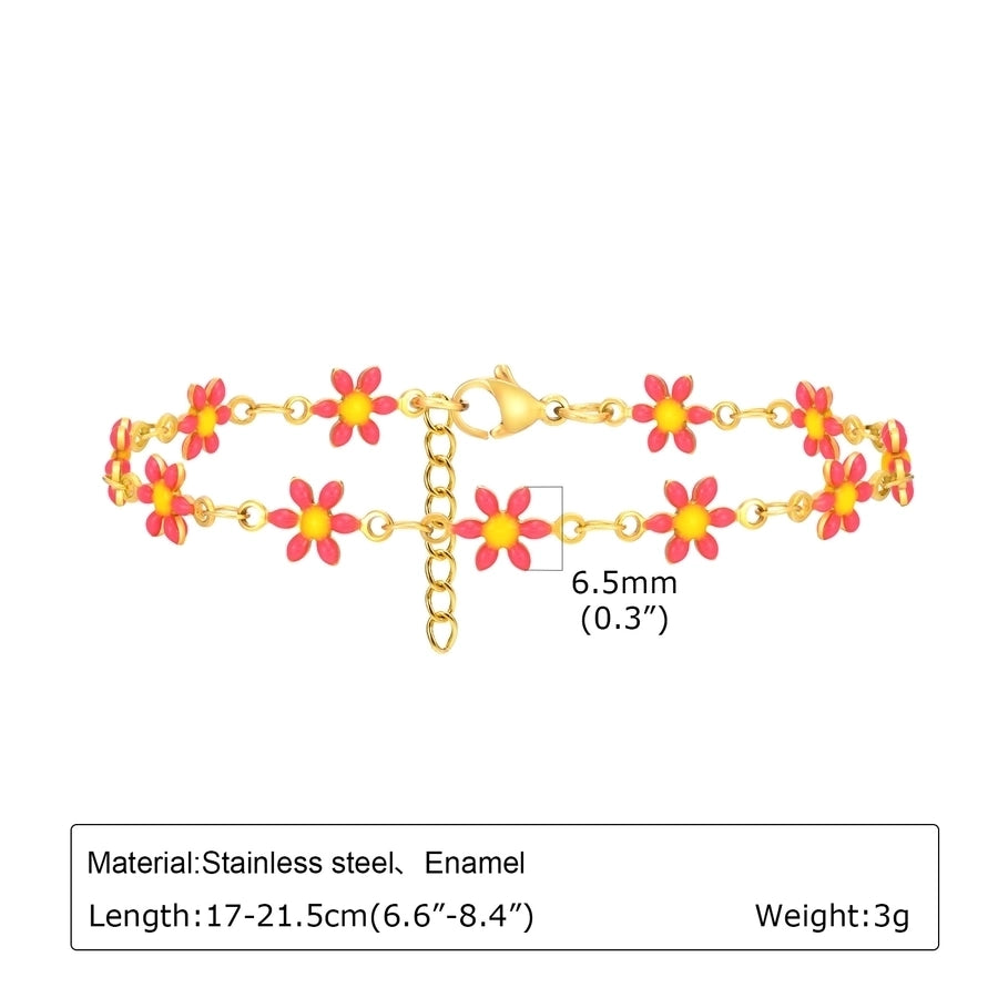 Kirsche/Herz-/Blumenarmbänder [201 Edelstahl]