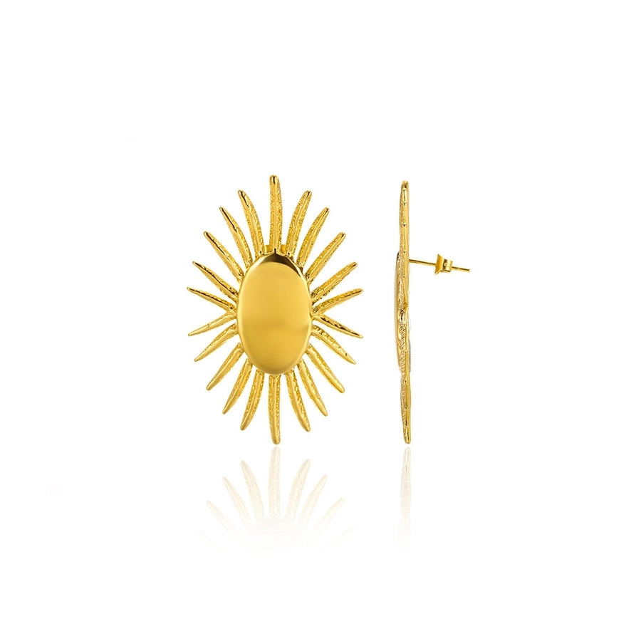 Sun Earrings [304 Stainless Steel]