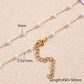 Round Simple Acrylic Imitation Pearl  Necklace [304 Stainless Steel,18K Gold Plated]