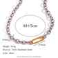 Silver Cable Chain Bracelet/Necklace [304 Stainless Steel,18K Gold Plated]