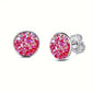 Colored Acrylic Stud Earrings [304 Stainless Steel]