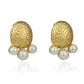 Baroque Style Irregular Artificial Pearls Earrings [304 Stainless Steel,18K Gold Plated]