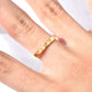 Abstract Band Ring [304 Stainless Steel 18K Gold Plated]