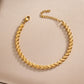 Lock/Flower/Chain Bracelets [304 Stainless Steel, 18K Gold Plated]