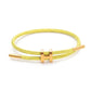 H Letter Wire Rope  Bracelets [304 Stainless Steel, 18K Gold Plated]