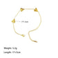 Heart Shape Bracelet/Necklace [304 Stainless Steel,18K Gold Plated]