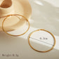 Thin Hoop Earrings [304 Stainless Steel,18K Gold Plated]