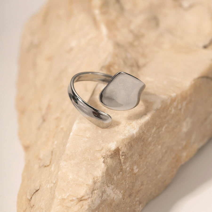 Asymmetrische open ring [304 roestvrij staal]