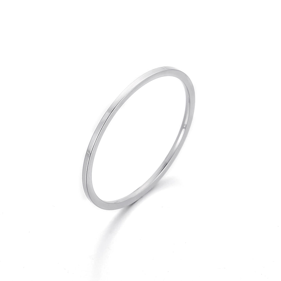 Thin Band Ring [Stainless Steel]