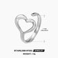 Heart Shape Open Ring [304 Stainless Steel 18K Gold Plated]