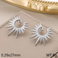 Sun Earrings [304 Stainless Steel, 18K Gold Plated]