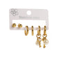 Random Style Earrings Set [304 Stainless Steel, 18K Gold Plated]