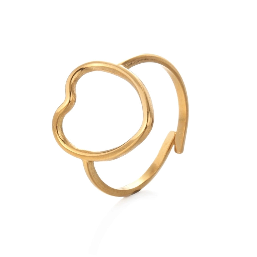 Mix Design Ring [304 Rustfritt stål 14K gullbelagt]