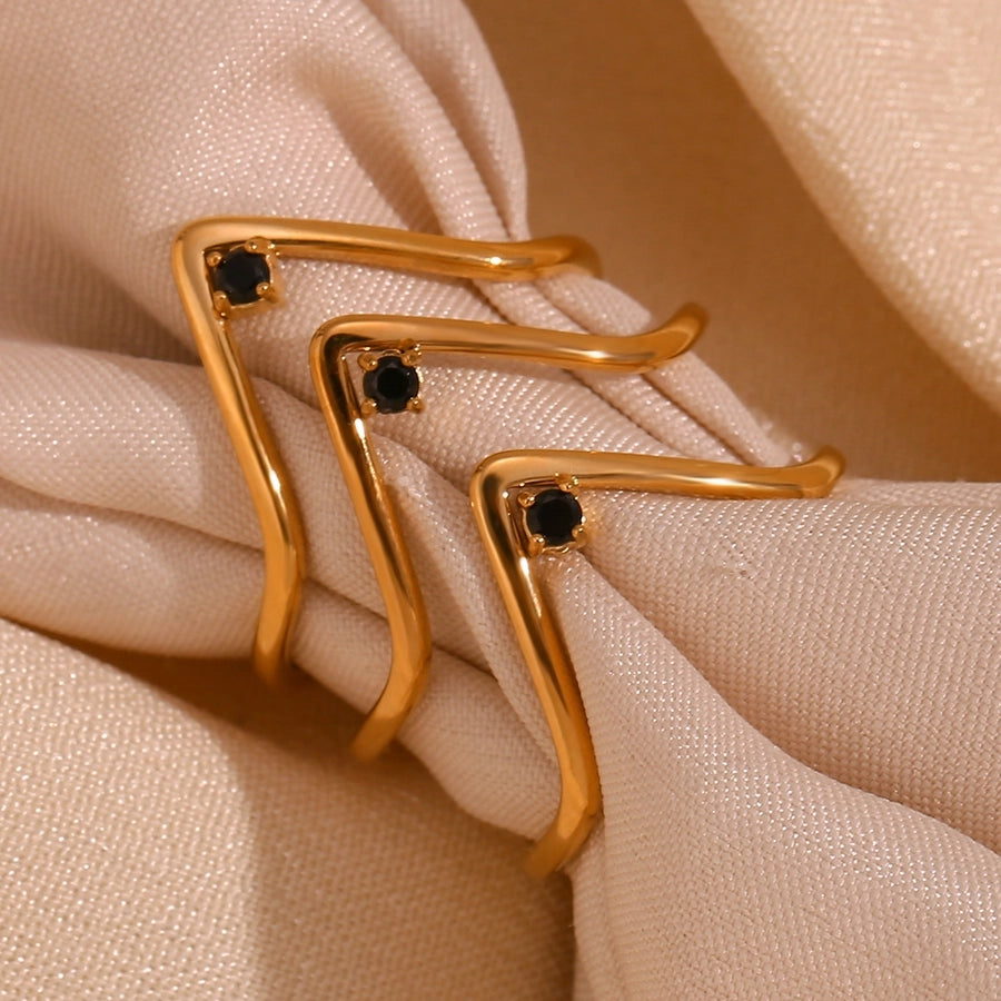 Vintage V Shape Rings [304 Stainless 18K Gold Plated]