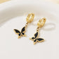 Butterfly Tassel Drop Earrings [304 Stainless Steel]