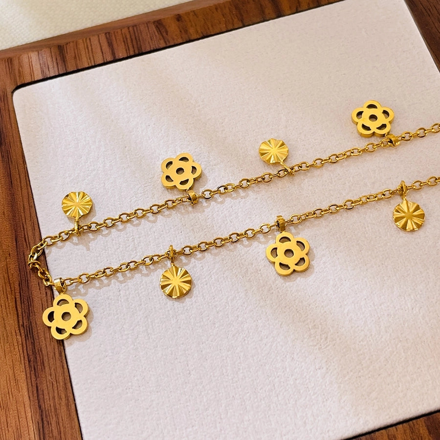 Flower Anklet [304 Stainless Steel]